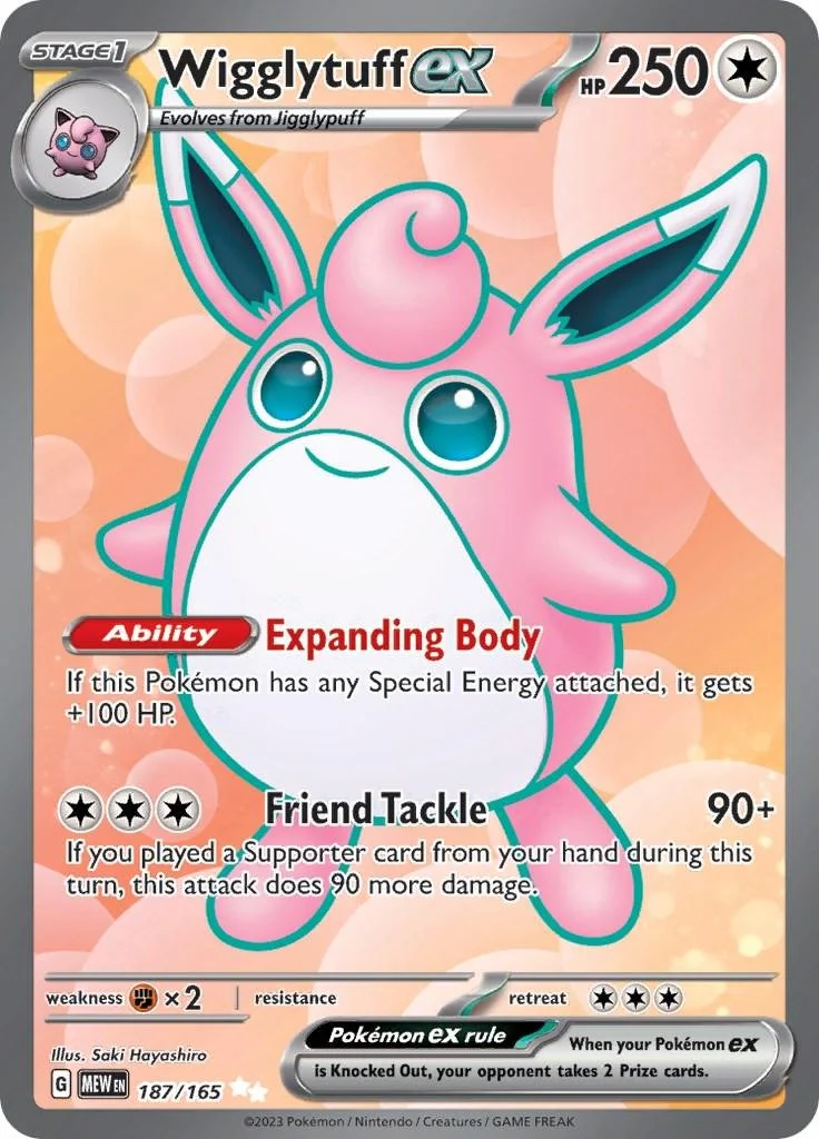 Wigglytuff ex 187/165 NM