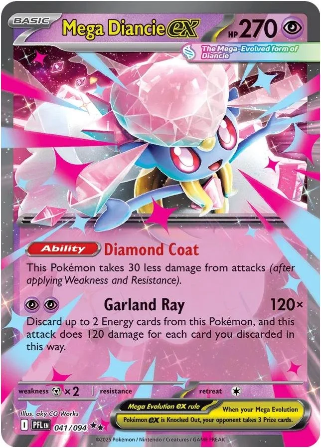 Mega Diancie ex 041/094 NM