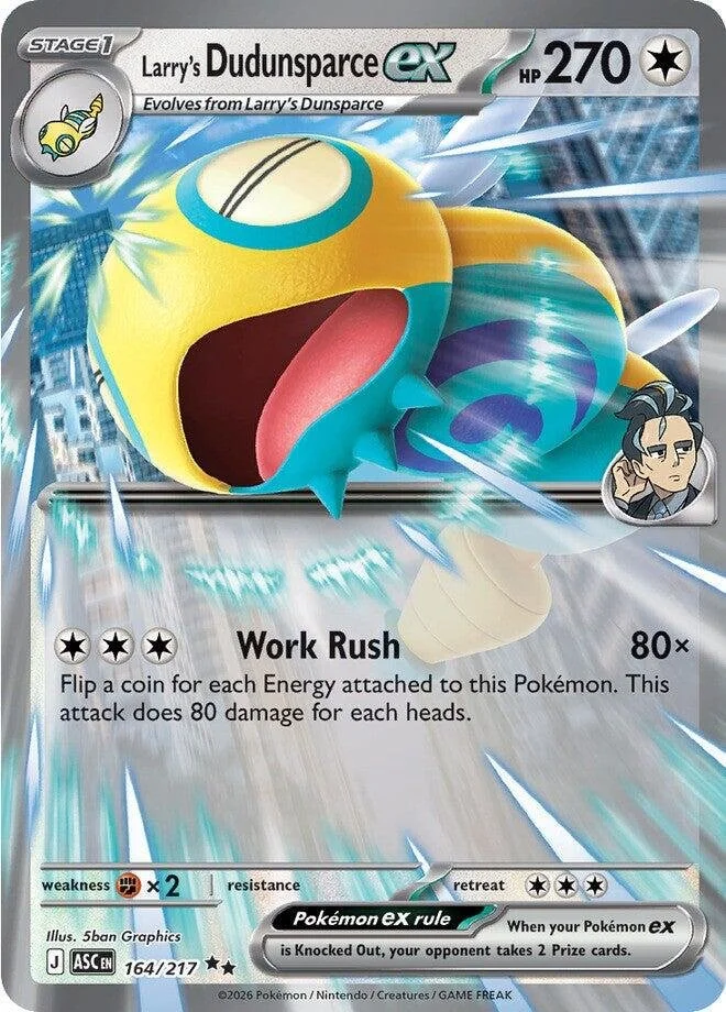 Larry’s Dudunsparce ex 164/217 NM