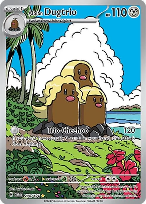 Alolan Dugtrio 208/191 NM