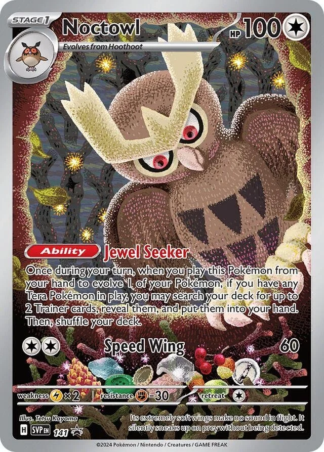 Noctowl 141 Black Star Promo NM