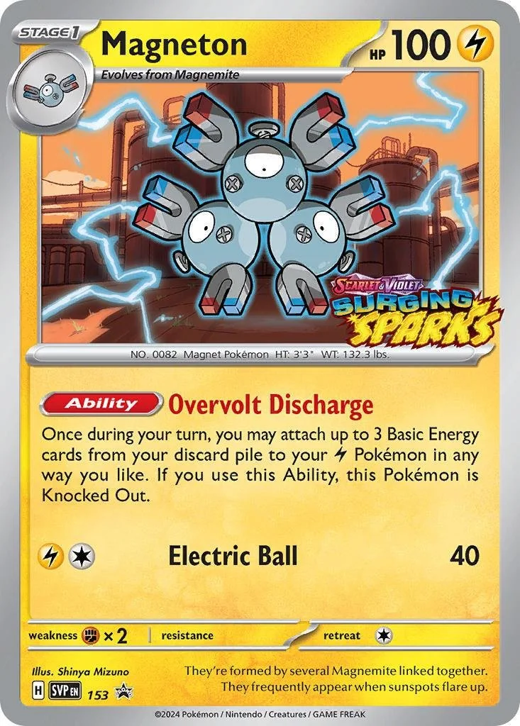 Magneton 153 Surging Sparks Stamped Prelease Deck Sealed