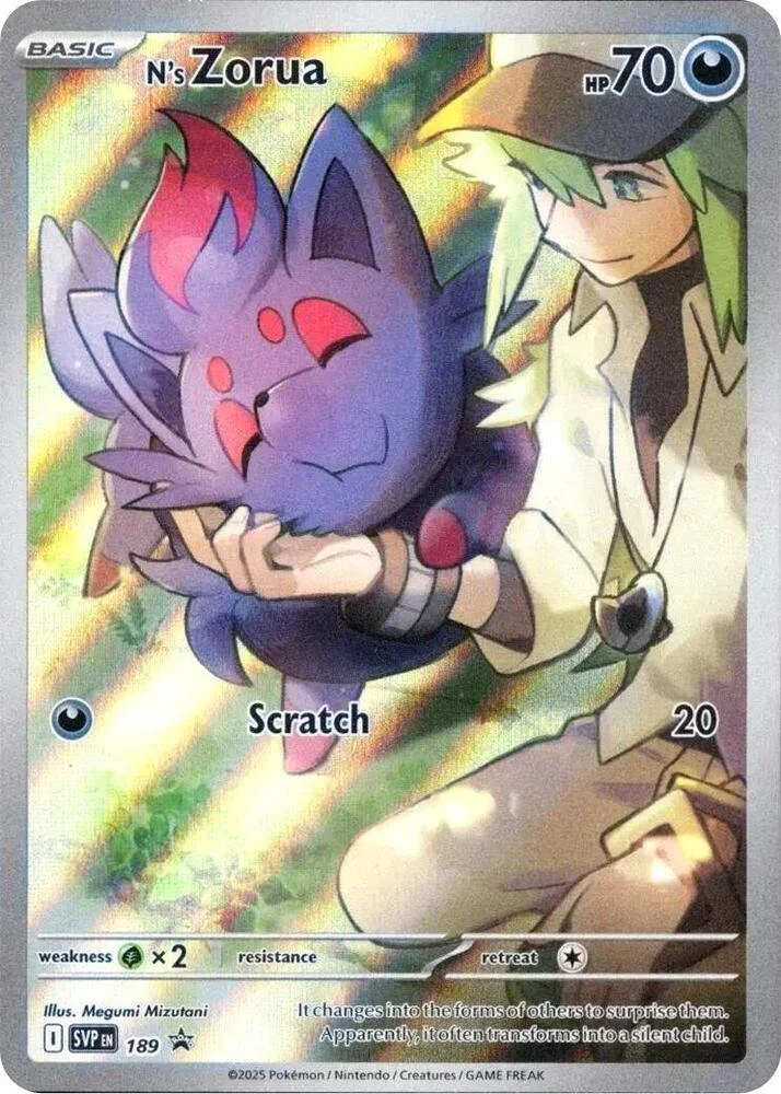 Ns Zorua 189 Black Star Promo NM
