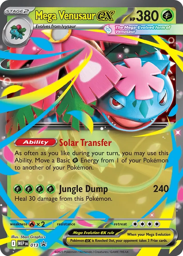 Mega Venusaur ex 013 Black Star Promo