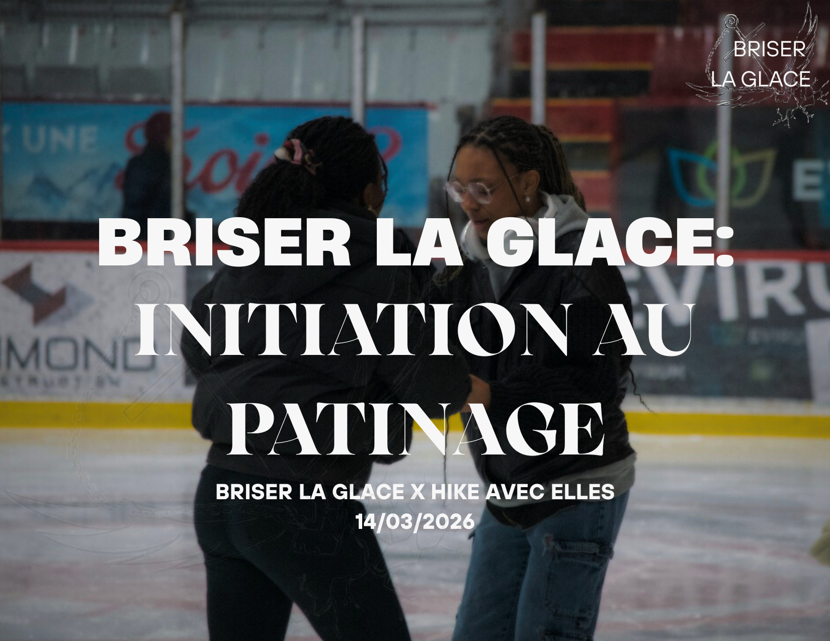 Initiation au patinage avec Bryana Petit-Frère