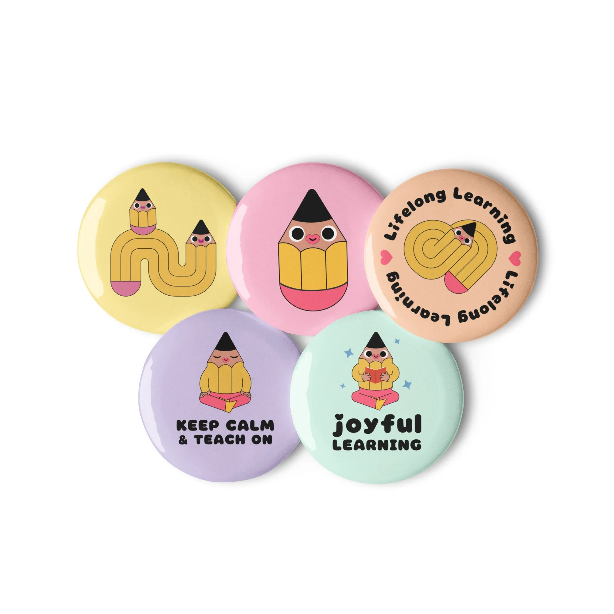 ✏️ Back to School Pin Buttons