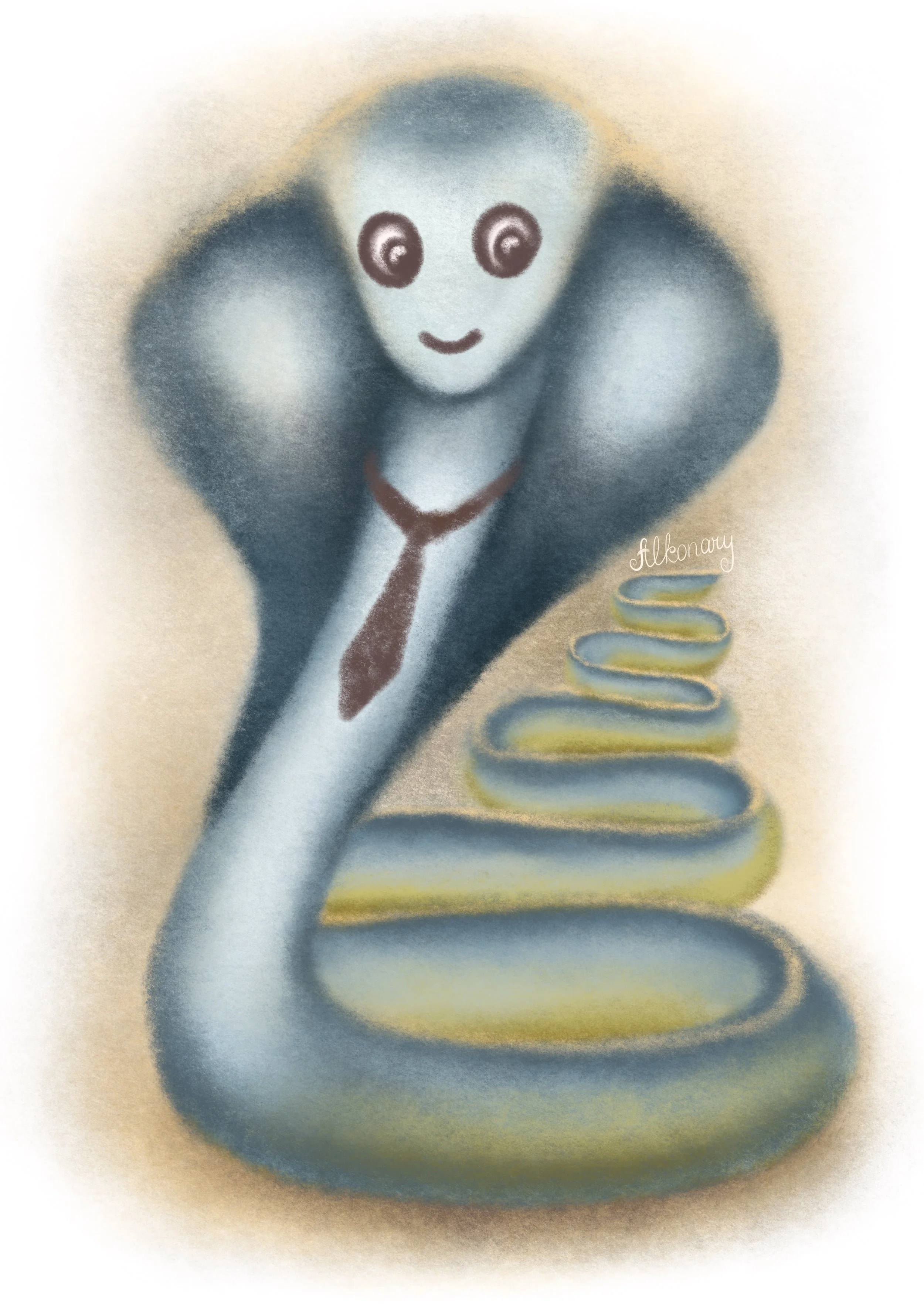 Printable snake wall art for nursery and kids room decor. Hand-drawn baby snake illustration in a soft boy color palette, designed for cozy nature-inspired spaces.