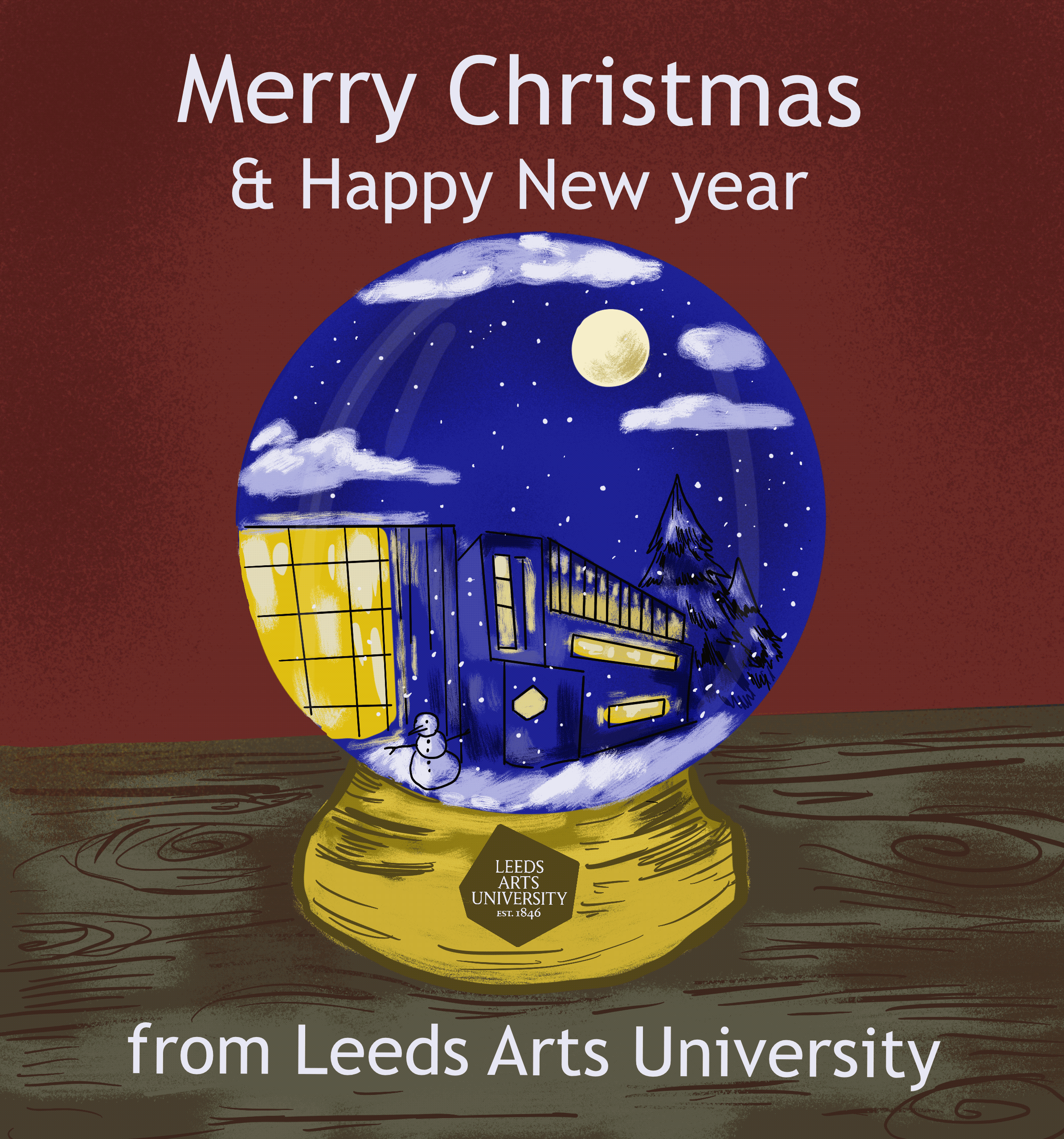 Leeds Arts University Digital Christmas Card