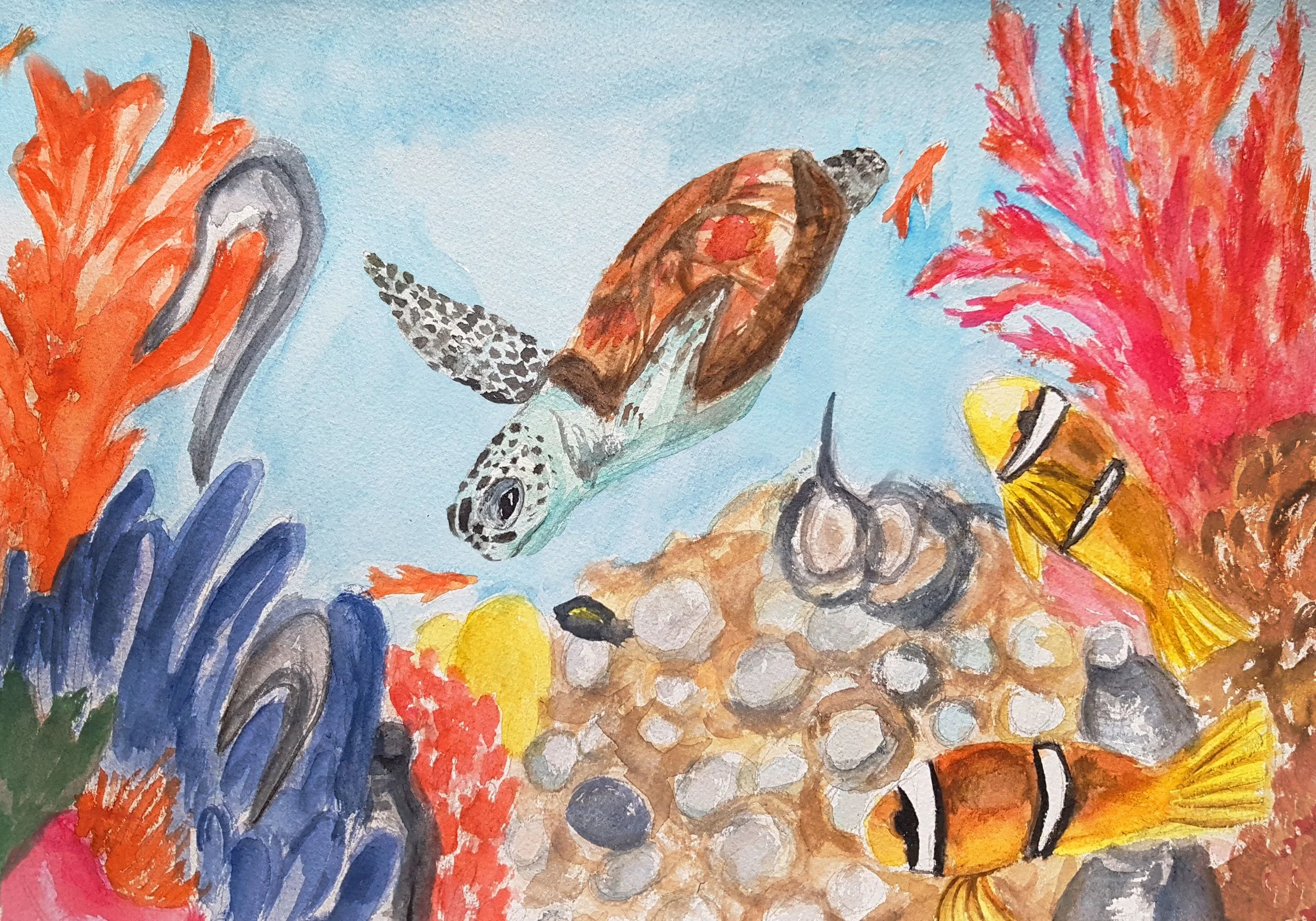 "An Ocean Full of Plastic" Book Illustration