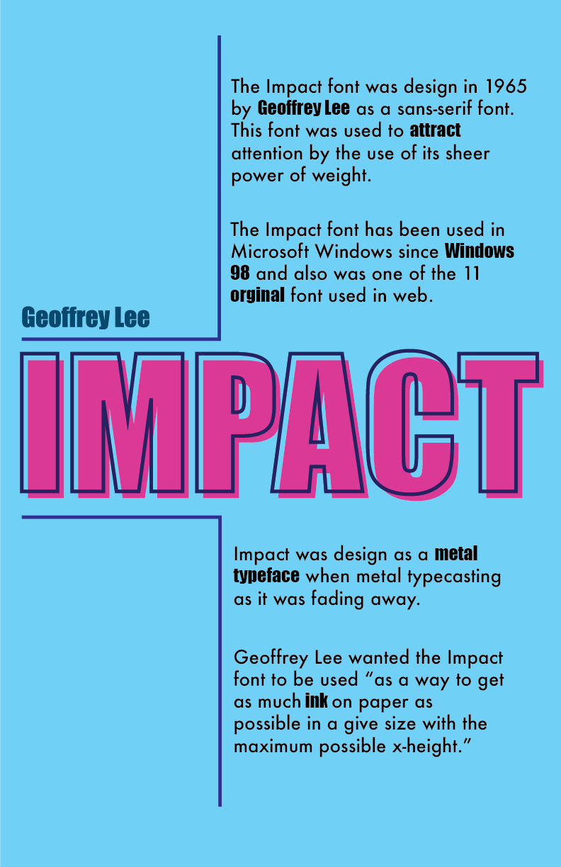 Information Font Poster