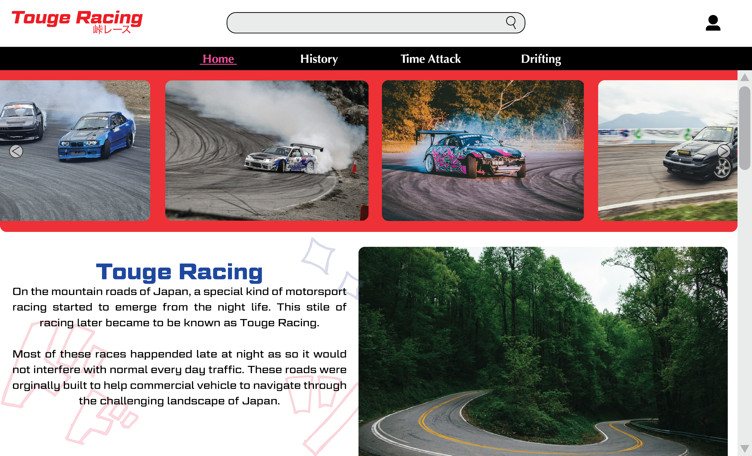 Motorsport Website Design