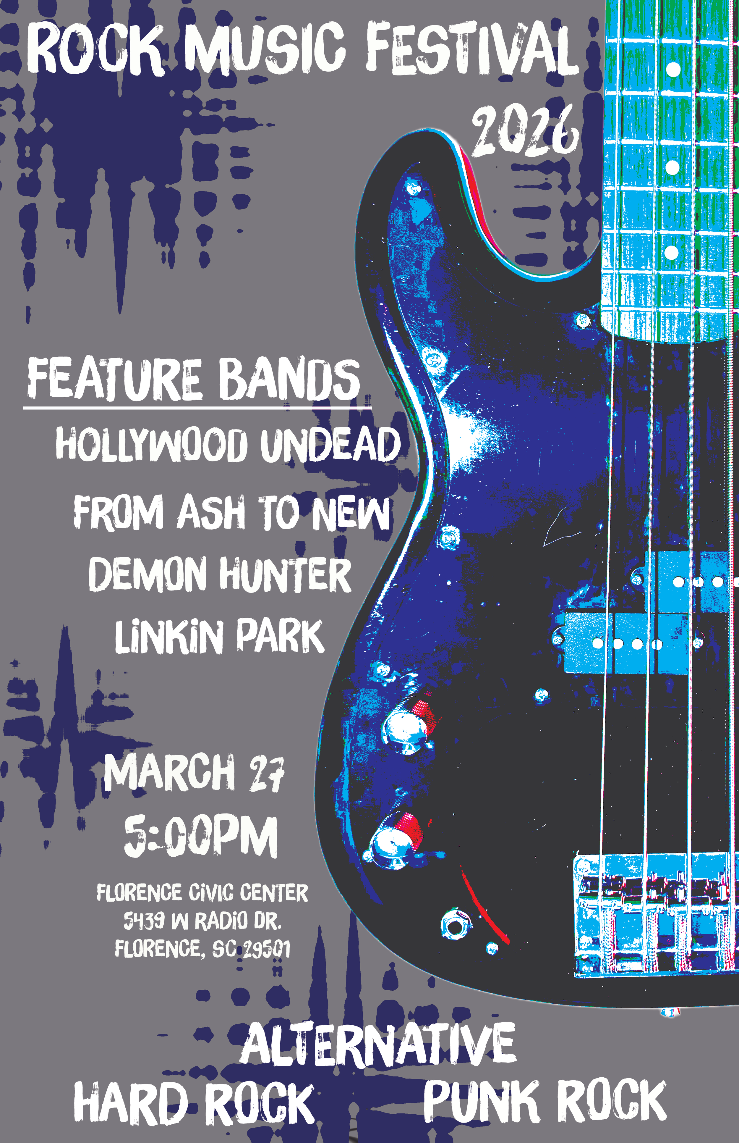Rock Music Festival Poster