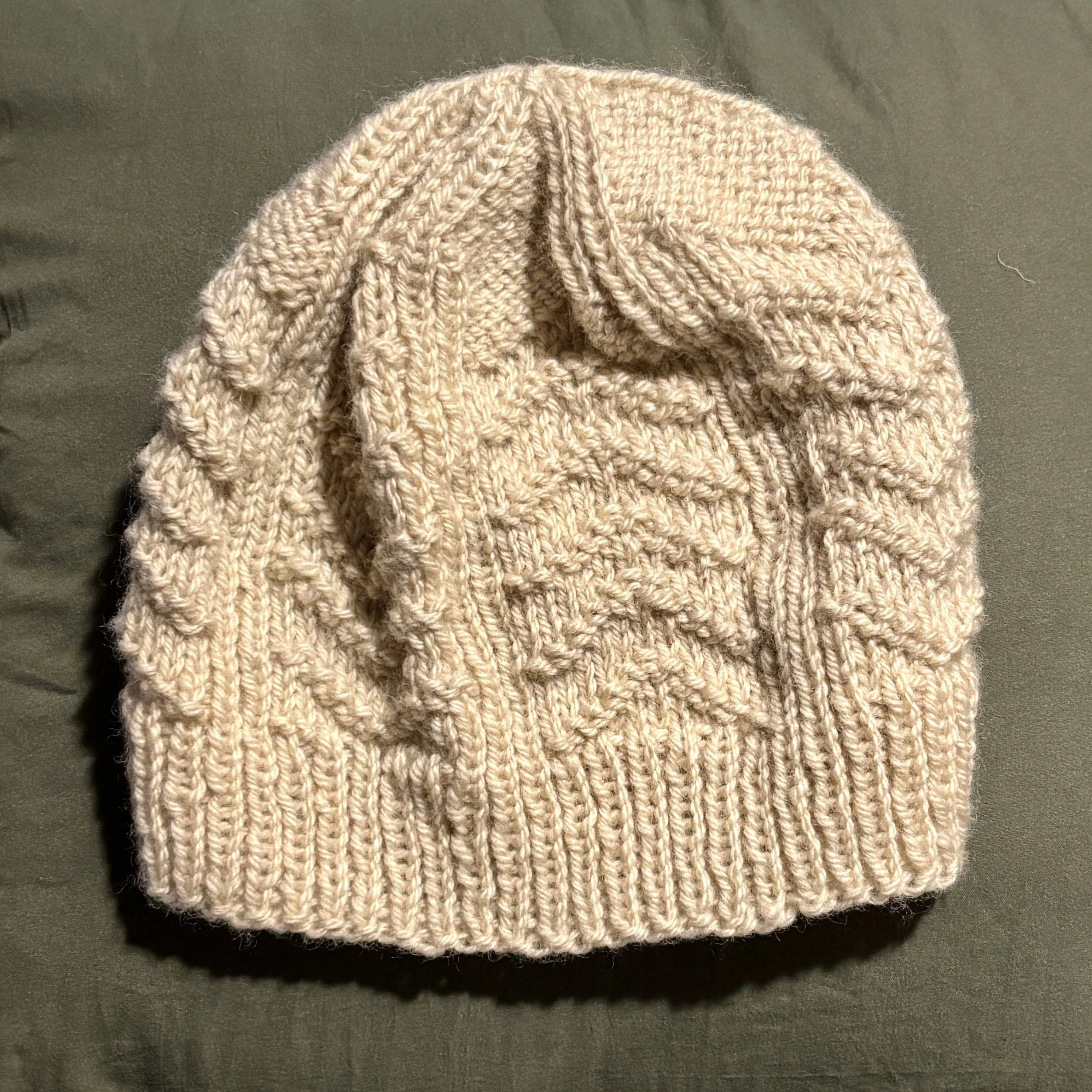 Quill Hat (Pattern by Andrea Mowry), knit in our Gulf Coast Native 3 Ply Worsted
