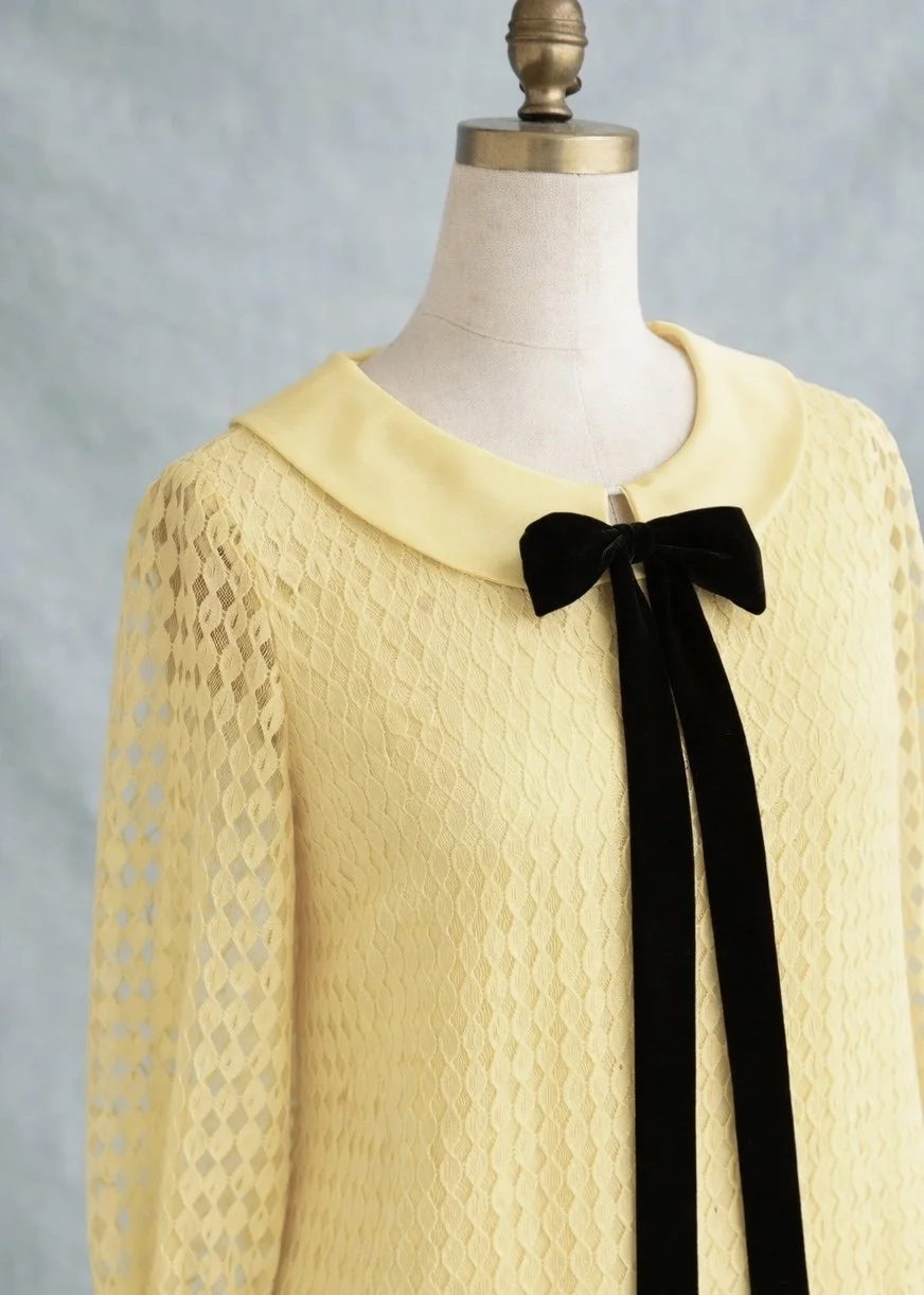 Yellow Lace Dress Black Velvet.jpg