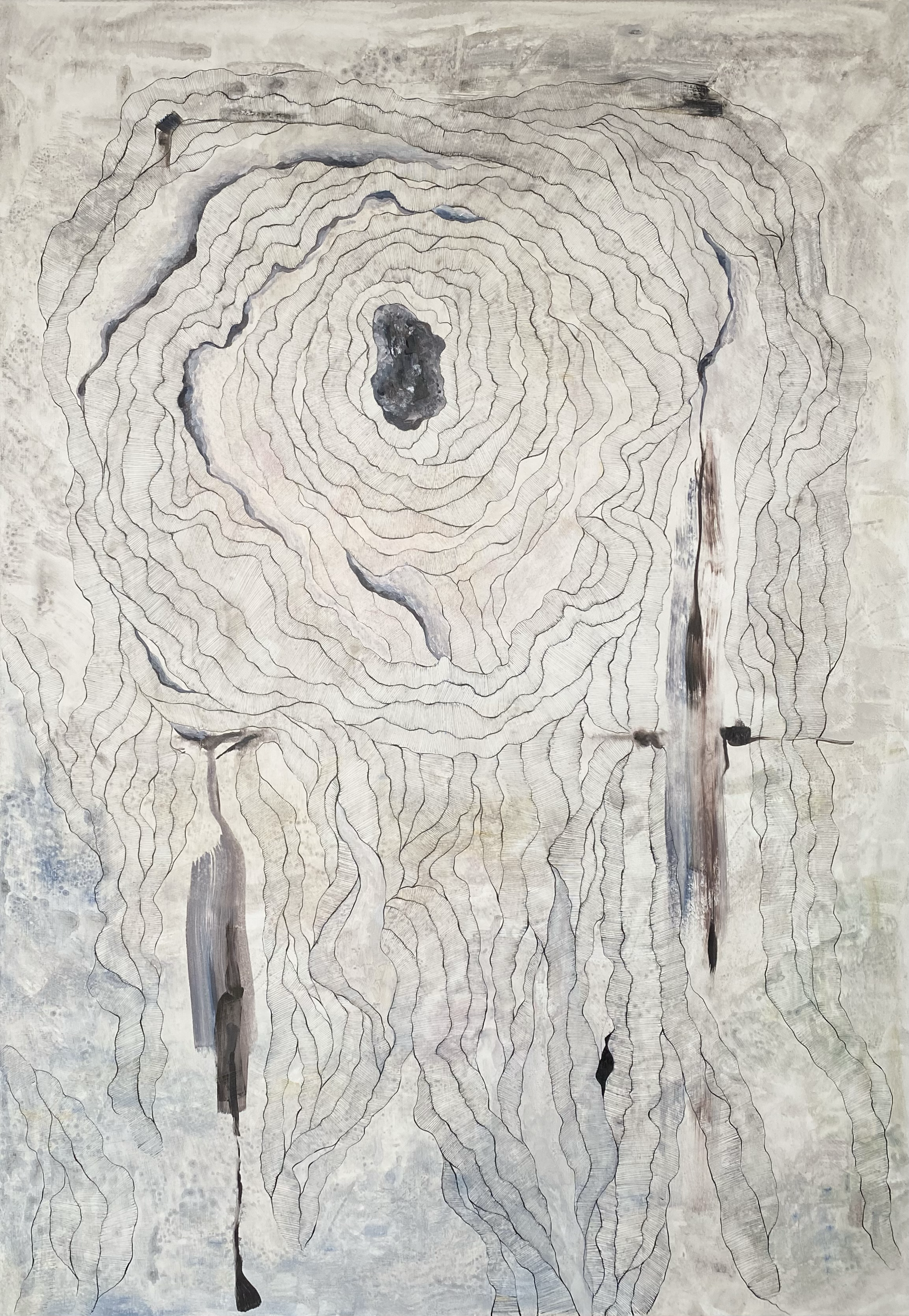 K10, 2025
Acrylic and ink on cotton
116 × 89 cm