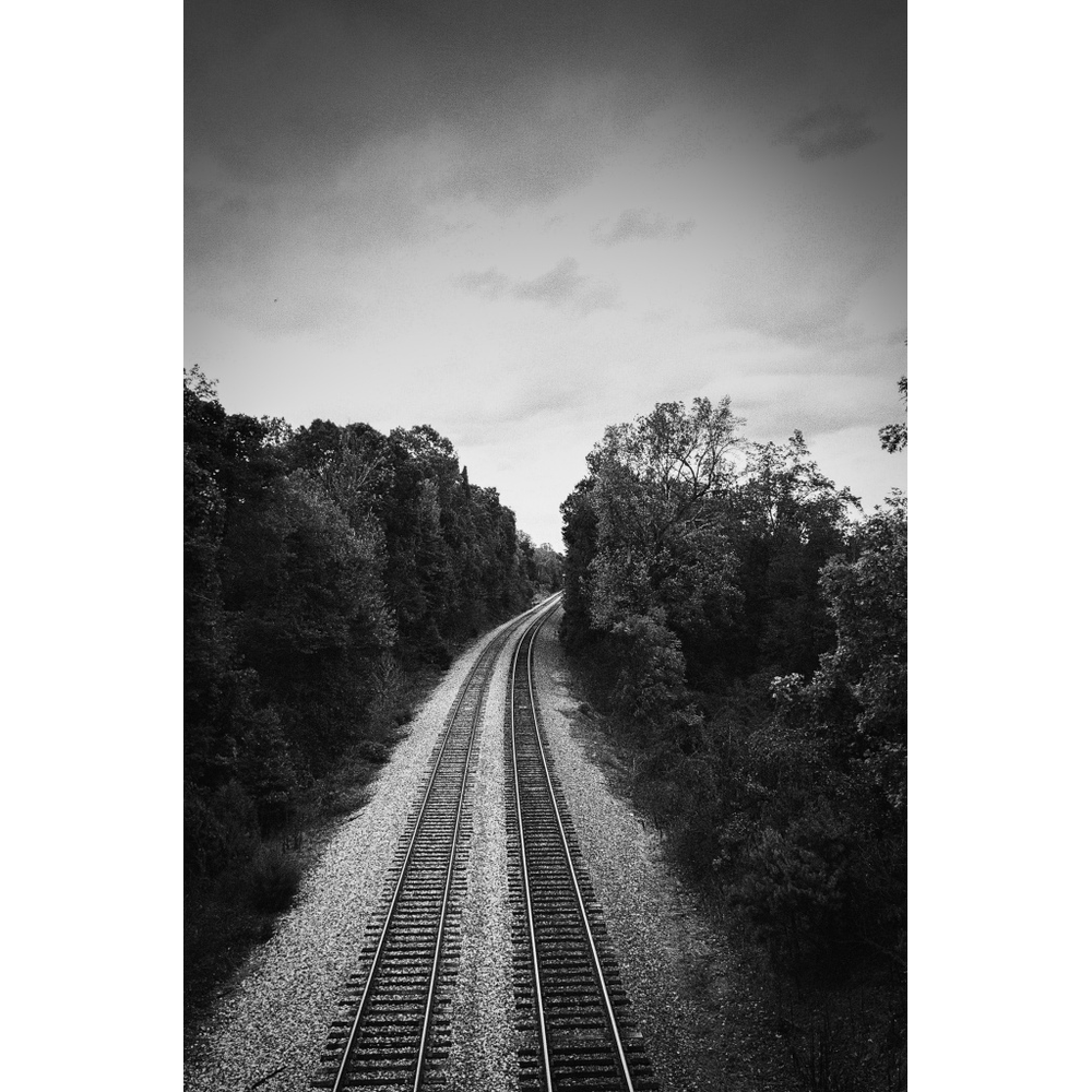 Southbound, original black & white photograph by William Everett