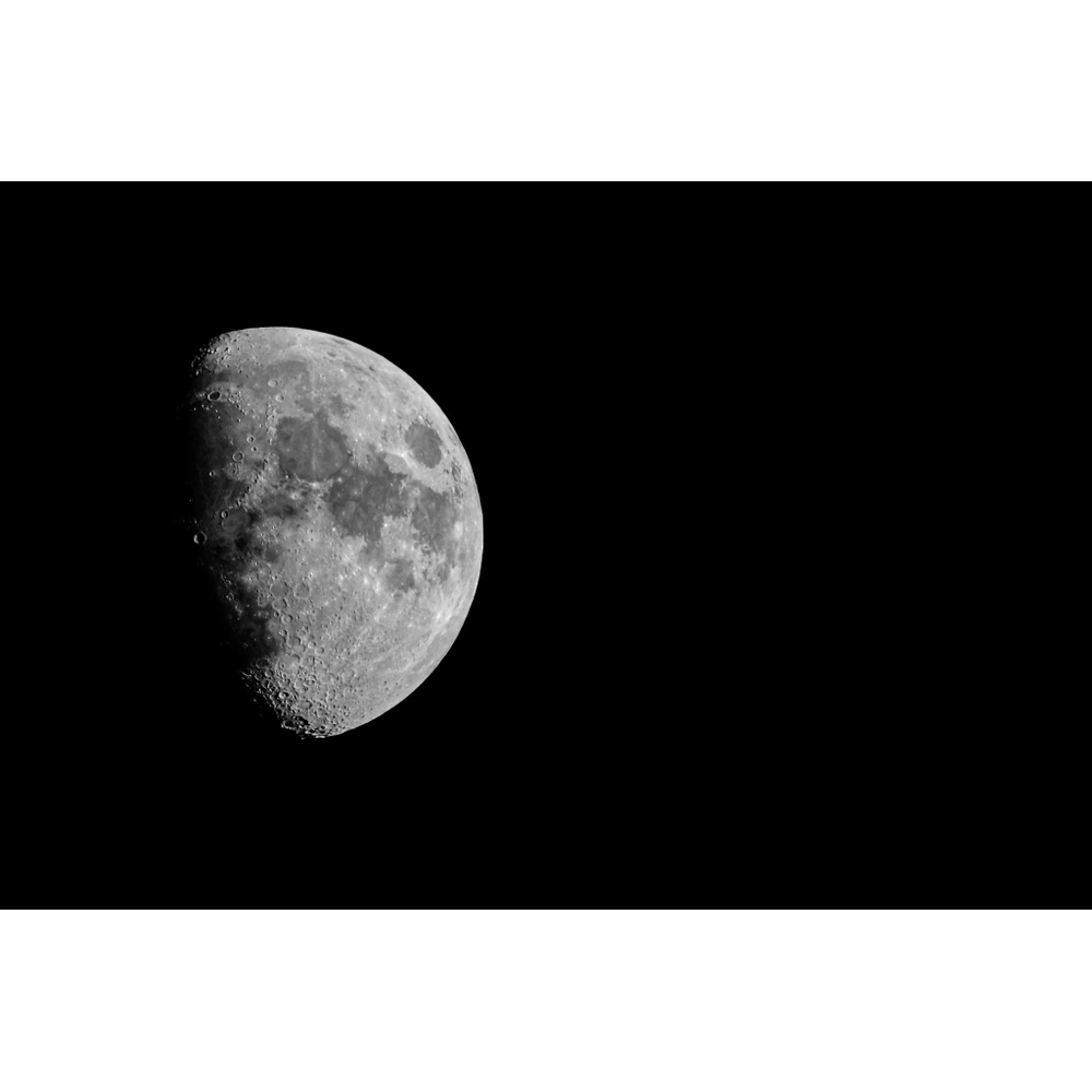Moonlight in black and white, original black & white photograph by William Everett