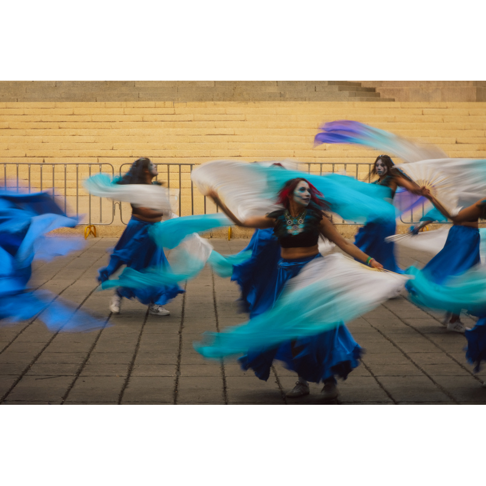 Dance in motion, original color photograph by William Everett