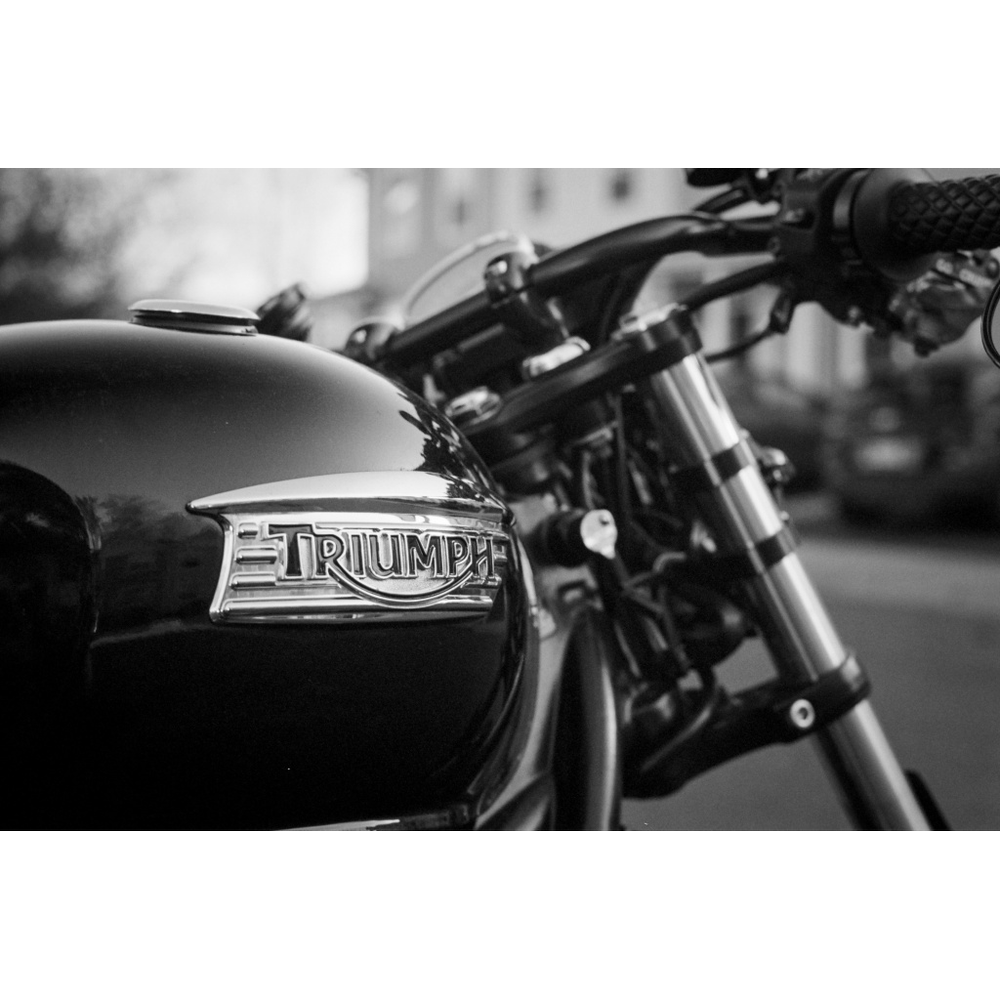 Triumph, original black & white photograph by William Everett