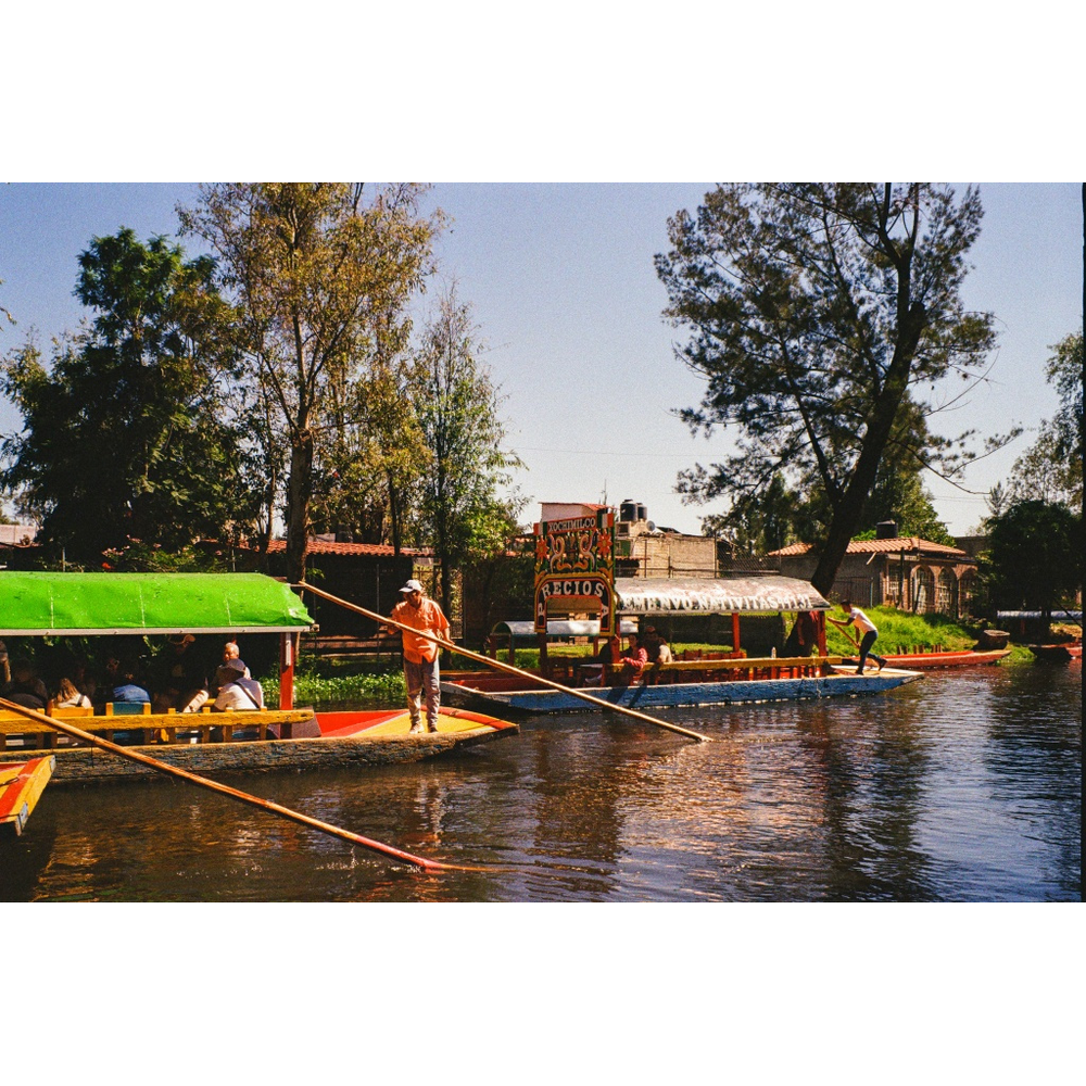 Xochimilco, original color photograph by William Everett