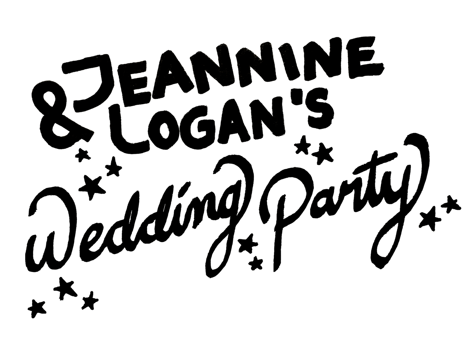 Jeannine and Logans Wedding Party!