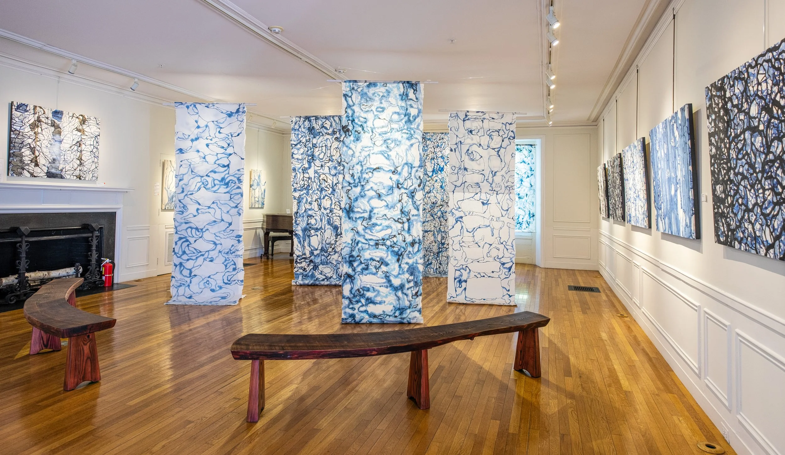 For the Trees, solo exhibition of Patty Hudak, 2020, Yester House, SVAC. Photo by Abby Raeder.