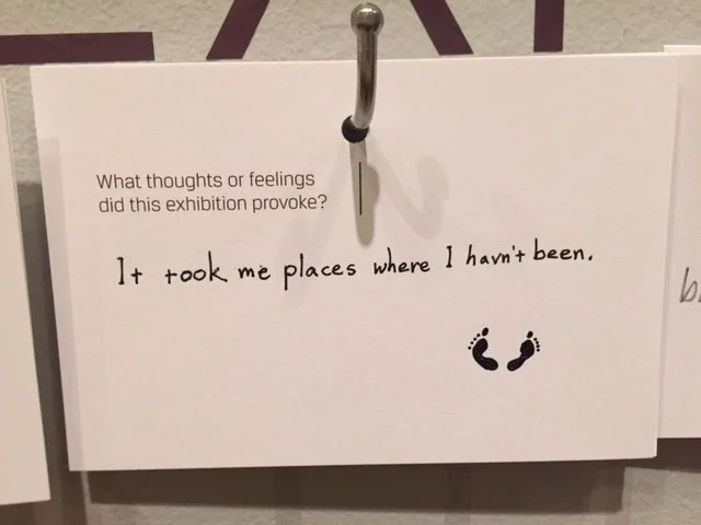 Visitor response card, 2015, 30 Americans, Detroit Institute of Arts. 