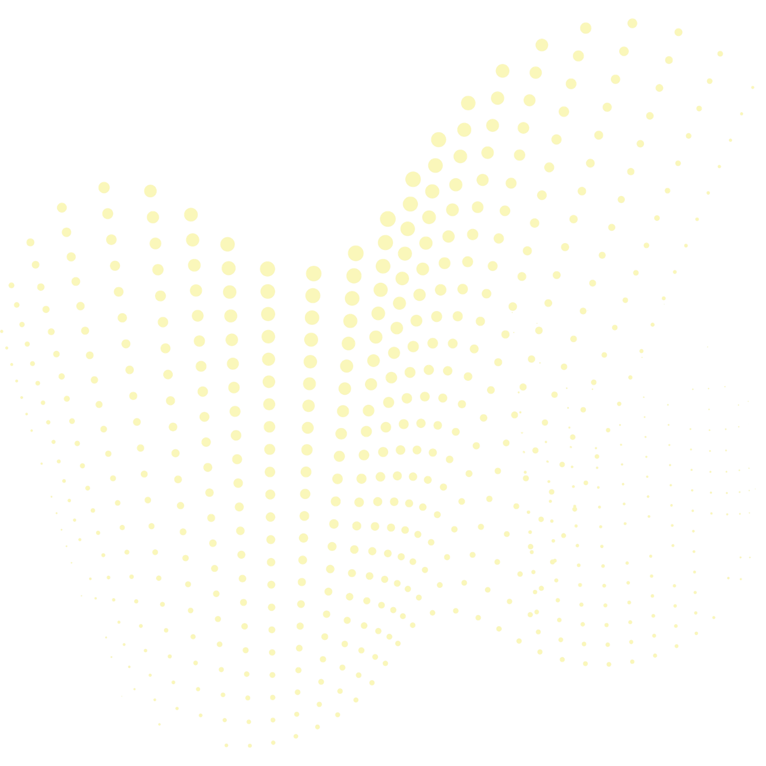 Abstract dotted pattern with cream-colored dots on a black background forming wave-like shapes.