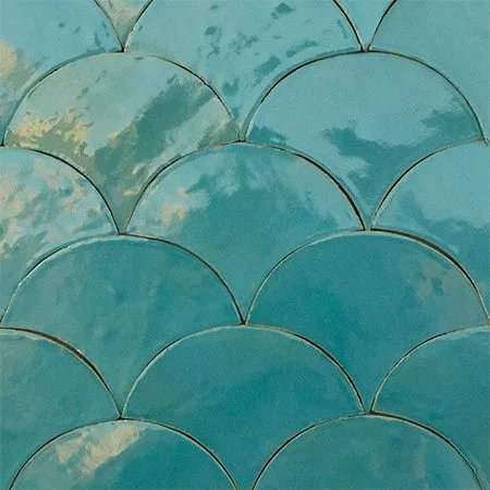 AZULEJO ESCAMAS VERDE MAR ALCOCERAM
