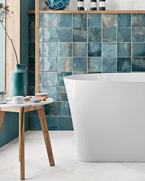 COCINA CERAMICA AZUL