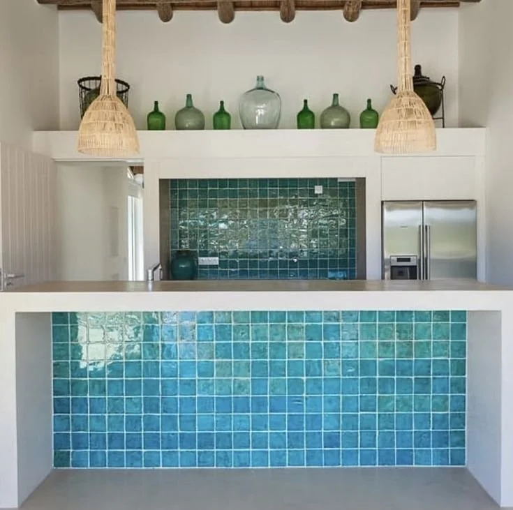 cocina CERAMICA turquesa alcoceram