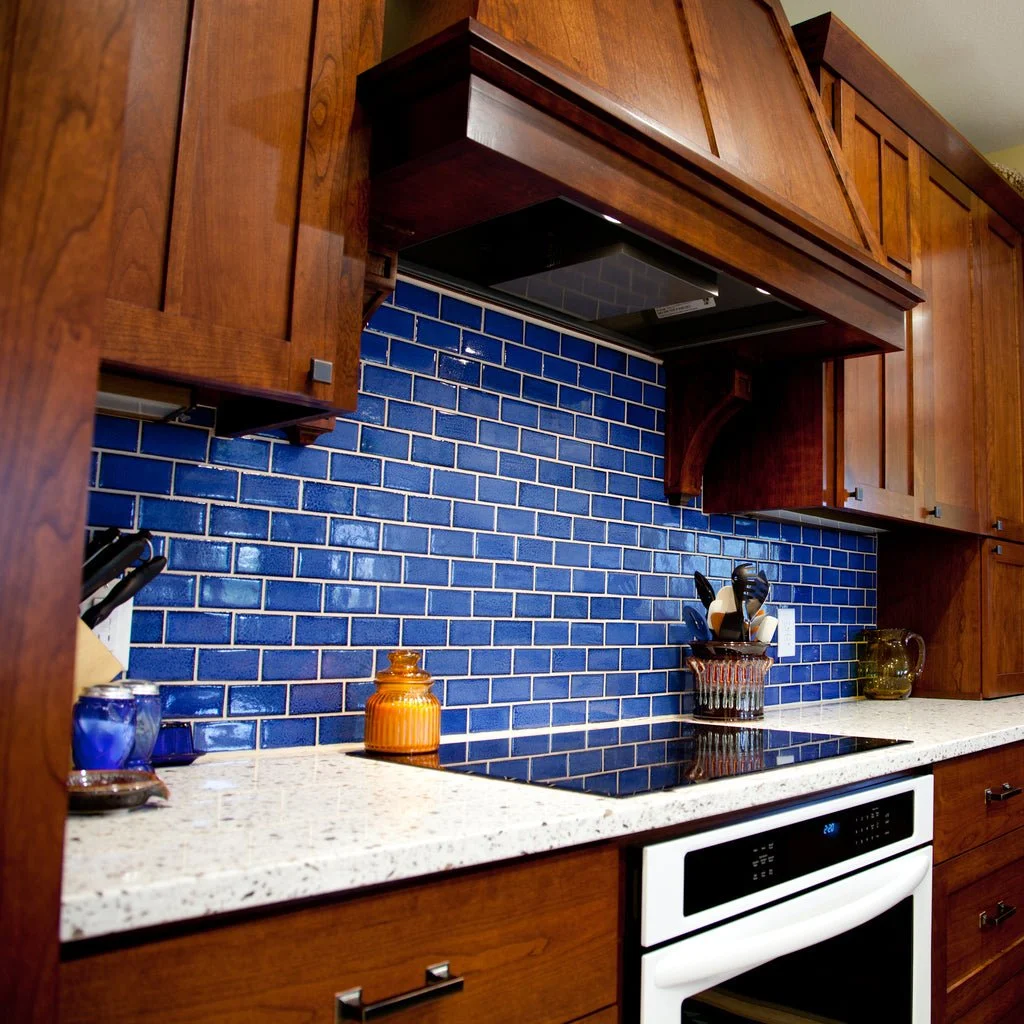 COCINA CERAMICA AZUL
