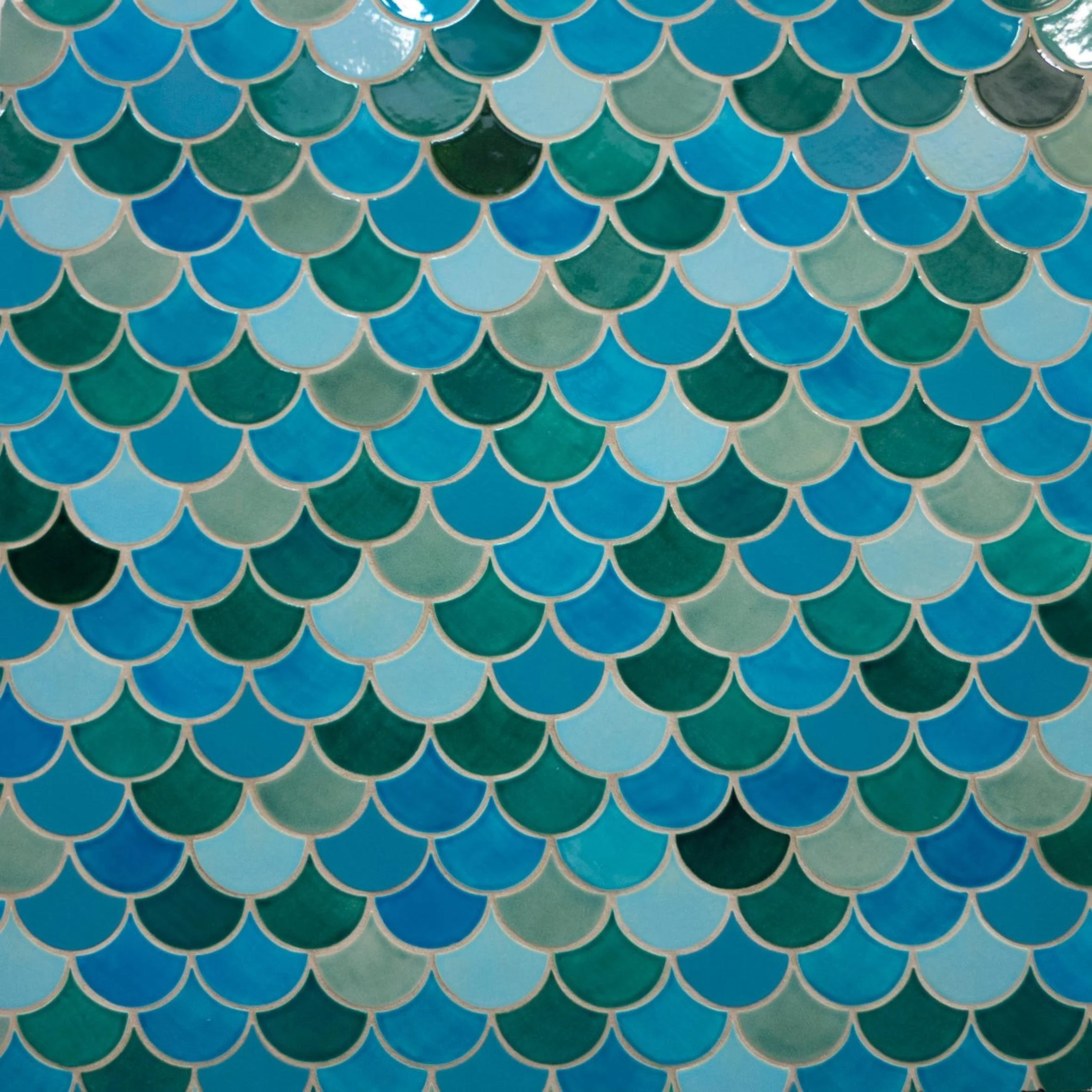AZULEJO ESCAMAS AZUL T-9 VERDE MAR AZUL ALCOCERAM