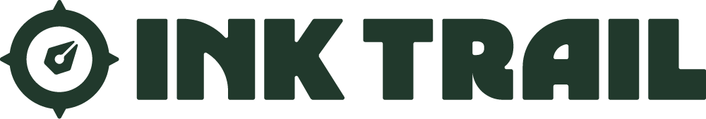 Logo of Inktrail featuring a compass icon and the company name in bold letters.