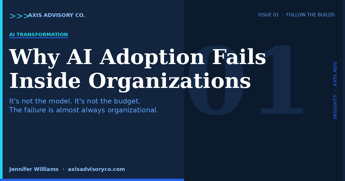 Why AI Adoption Fails in Organizations