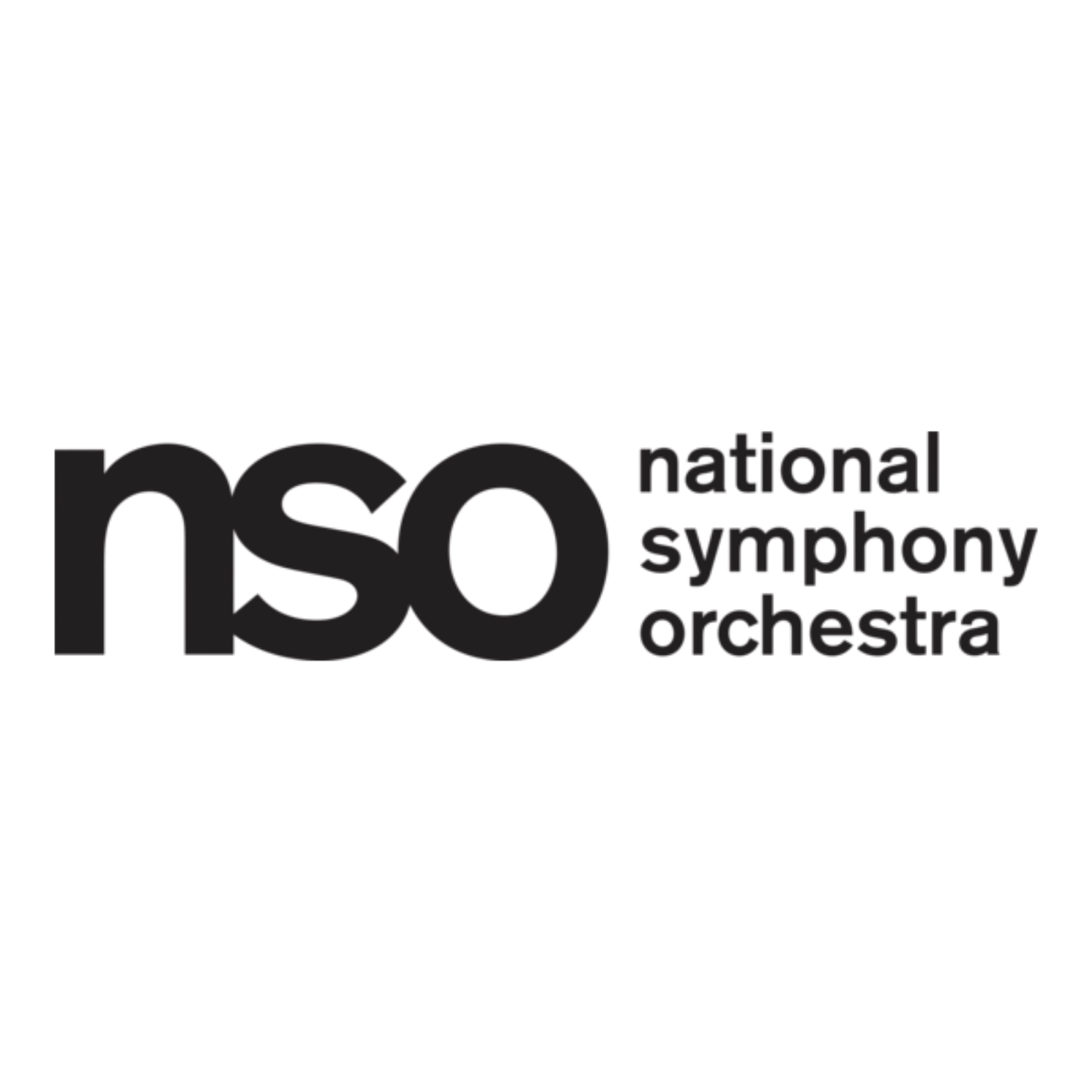 Close-up of the PBS logo with the words "national symphony orchestra" underneath.