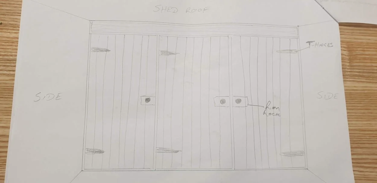 Storage unit in Cornwall summer house drawing 1