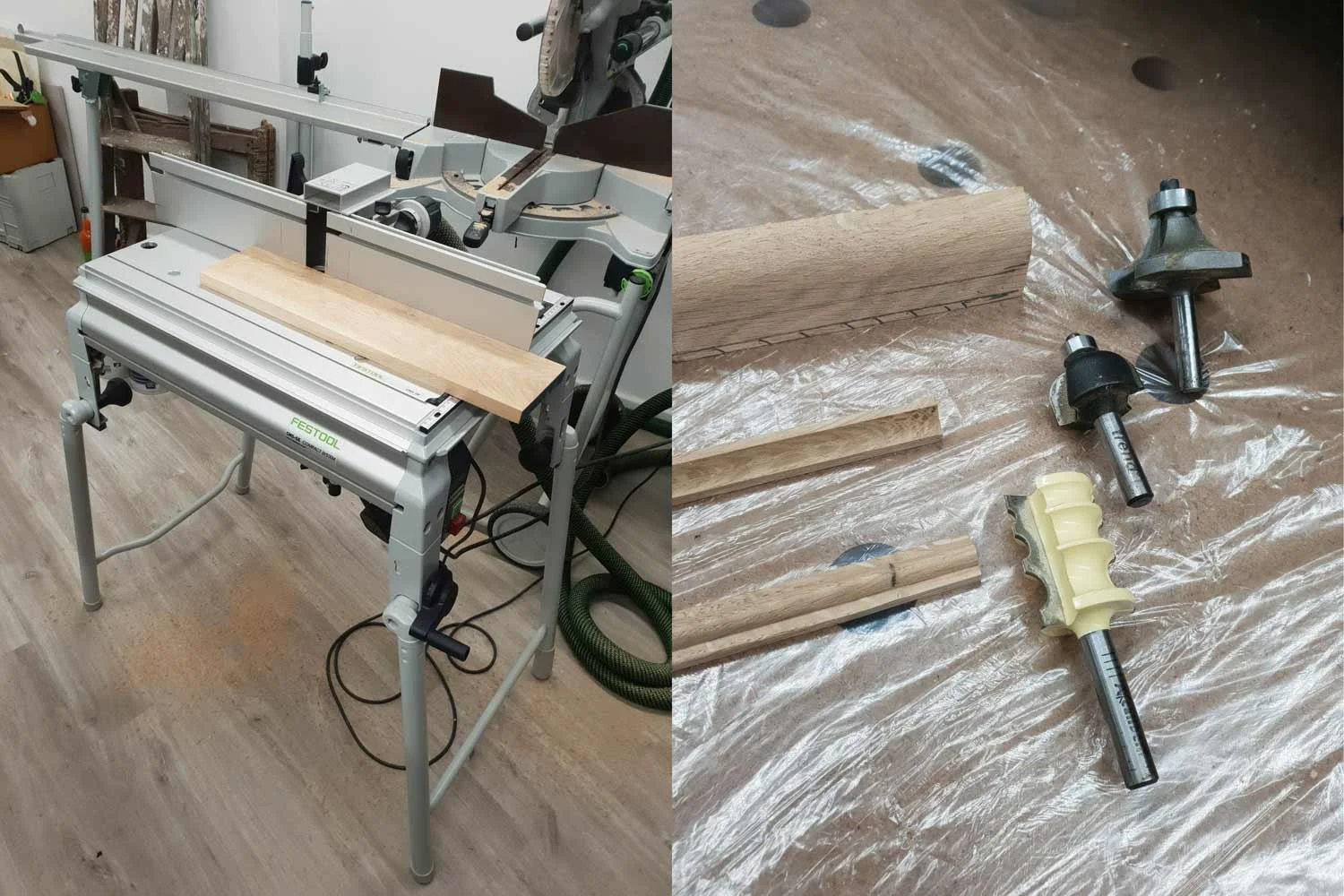 Using router to shape the replacement parts