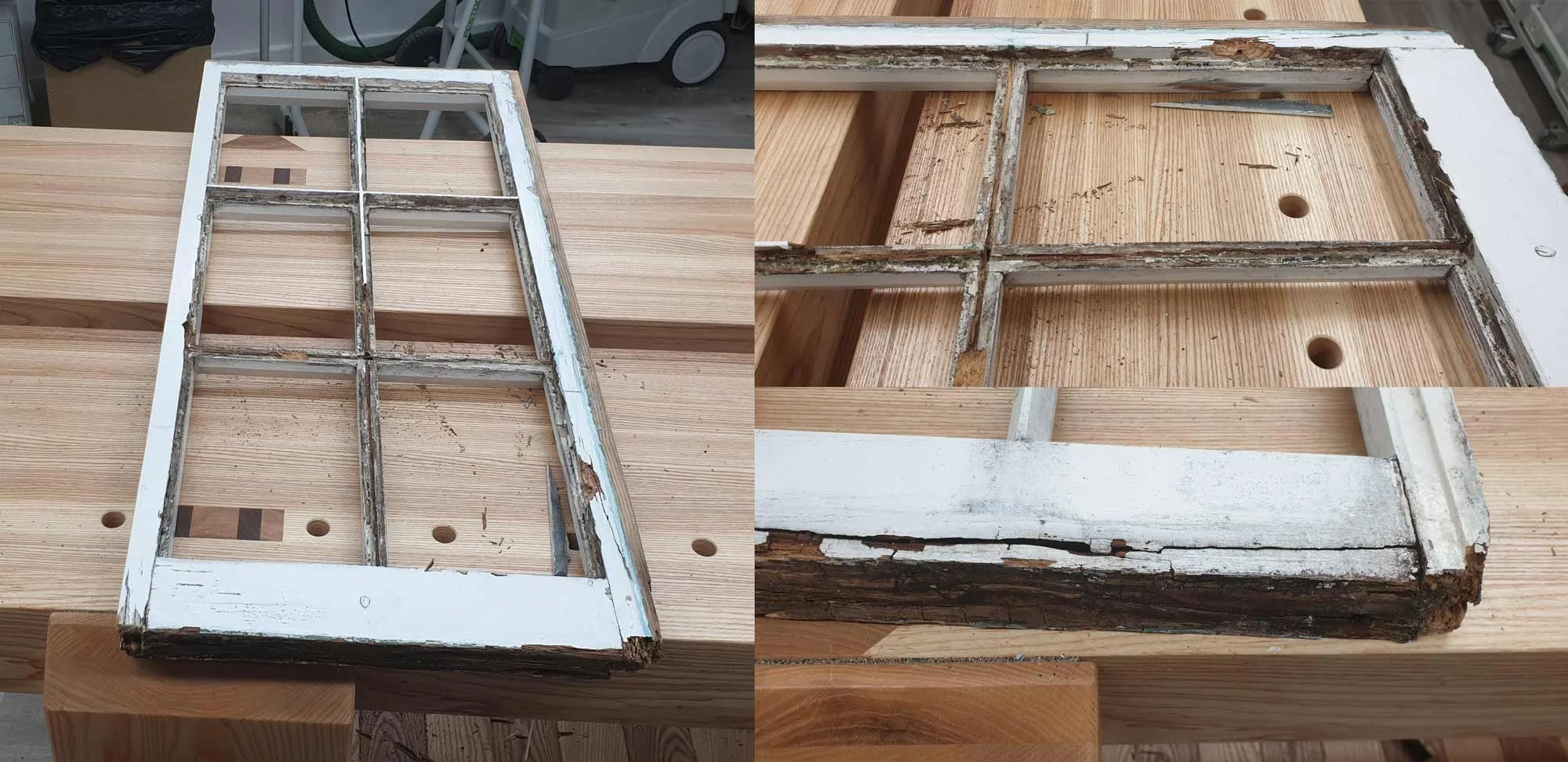 Original rotten sash windows