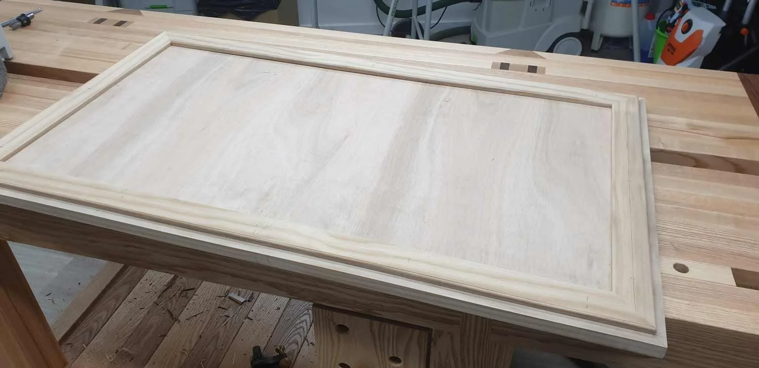 backing strips put in place