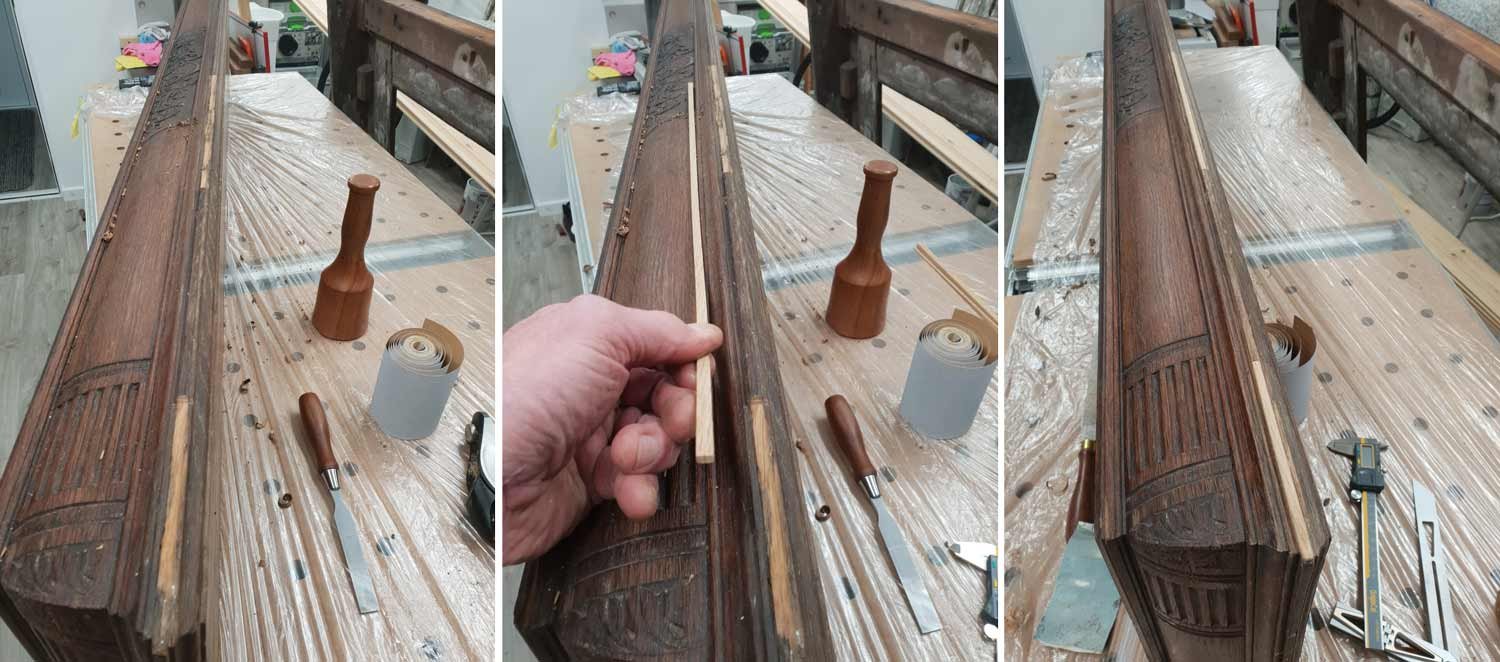 Replacing damaged areas