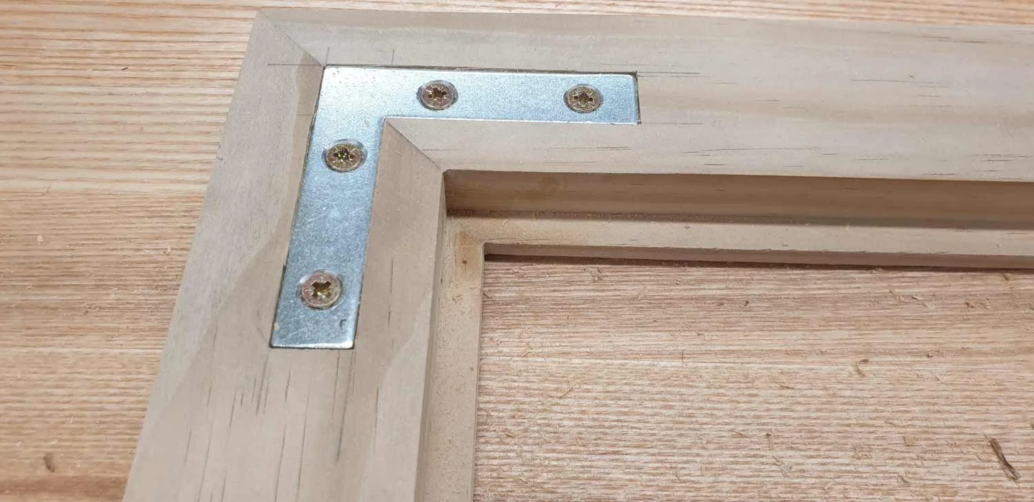 Corner supports fitted