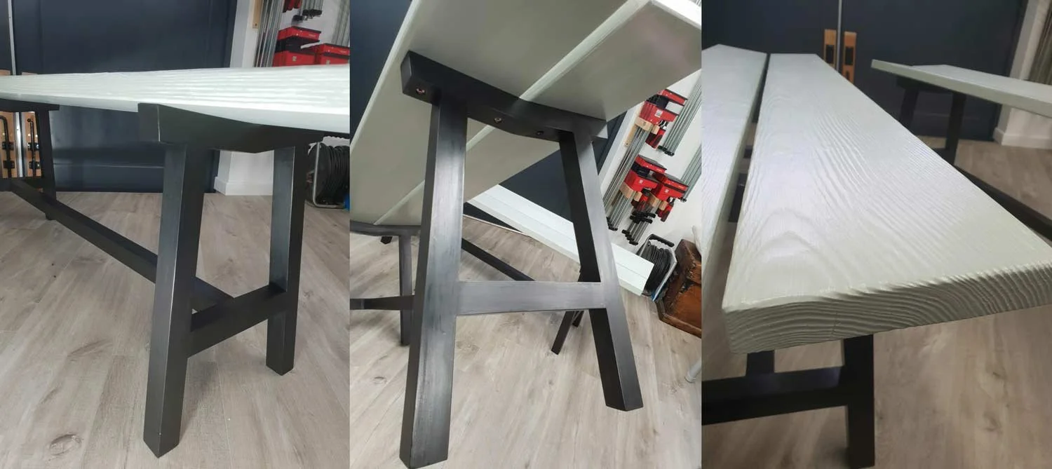 Views of the bespoke bench