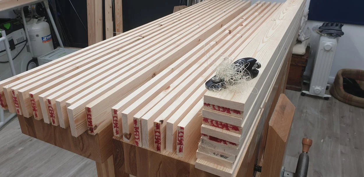 Getting wood ready for fitting