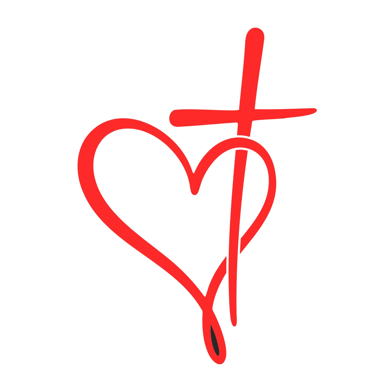 Heart with cross