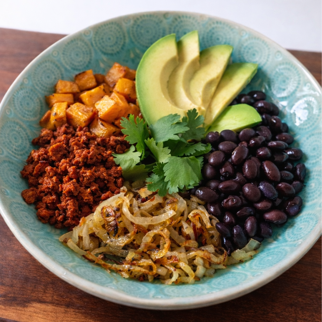Sweet Potato &amp; Soyrizo Protein Bowl