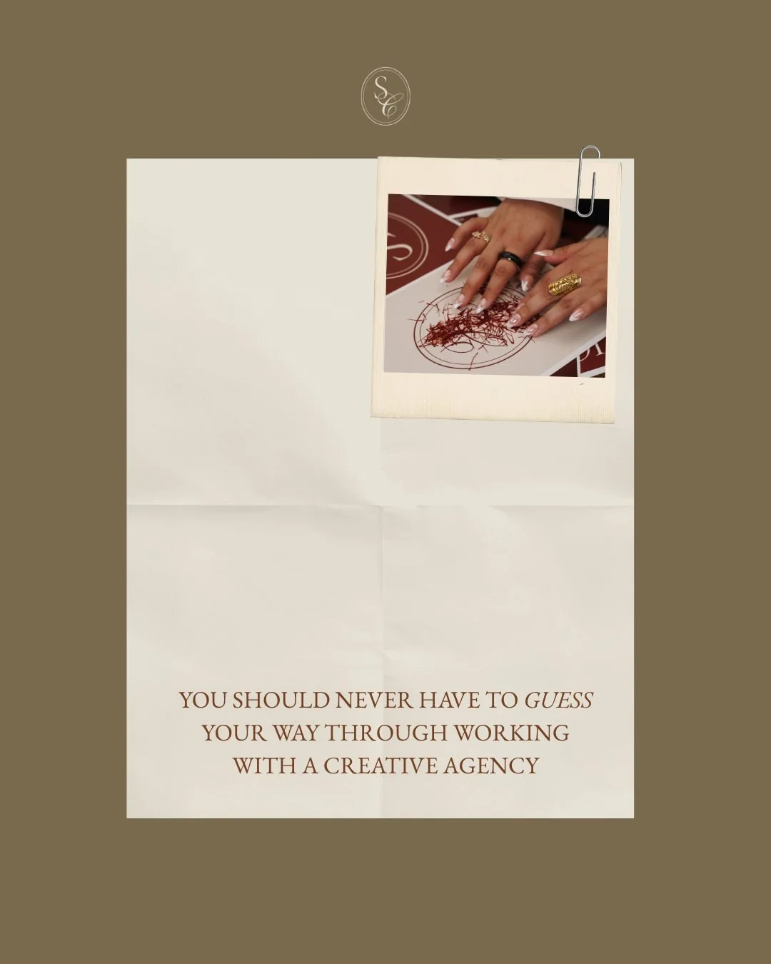 Working with a creative agency should feel exciting, not overwhelming, so we make sure you know exactly what to expect from the moment you reach out.

Every step of our process is designed with your clarity and confidence in mind, because we understa