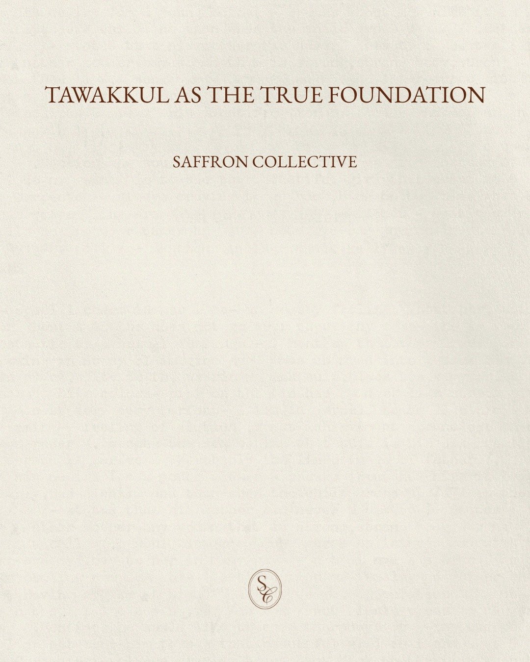 Tawakkul is moving with intention and trusting Allah with what comes next.

If perfectionism has been keeping you from showing up for your brand, this is your reminder that your audience needs to find you; and they cannot do that if you are still wai