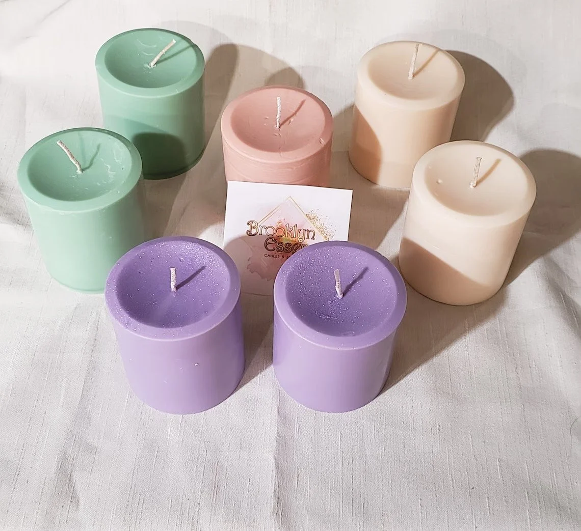 Handmade Scented Pillar Candle - Custom Color 3x3
