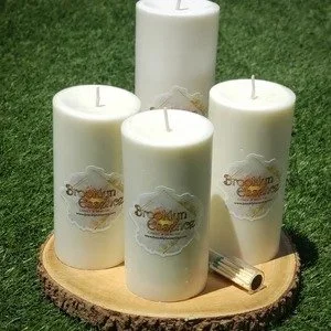 Handmade 3x6 Soy Wax Pillar Candle: Natural Scented Candle